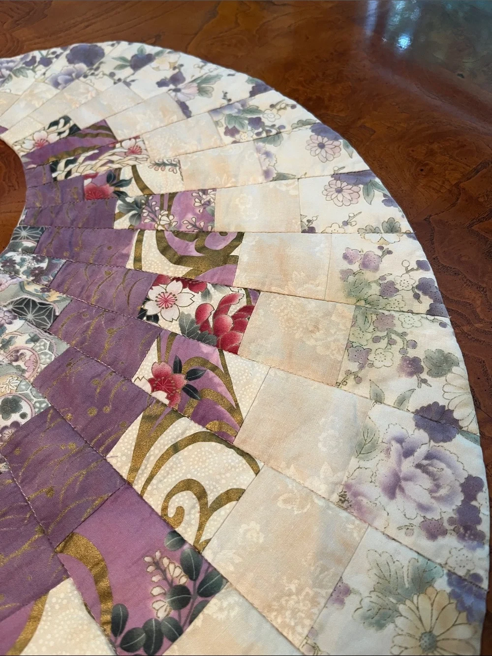 Handmade quilted table runner